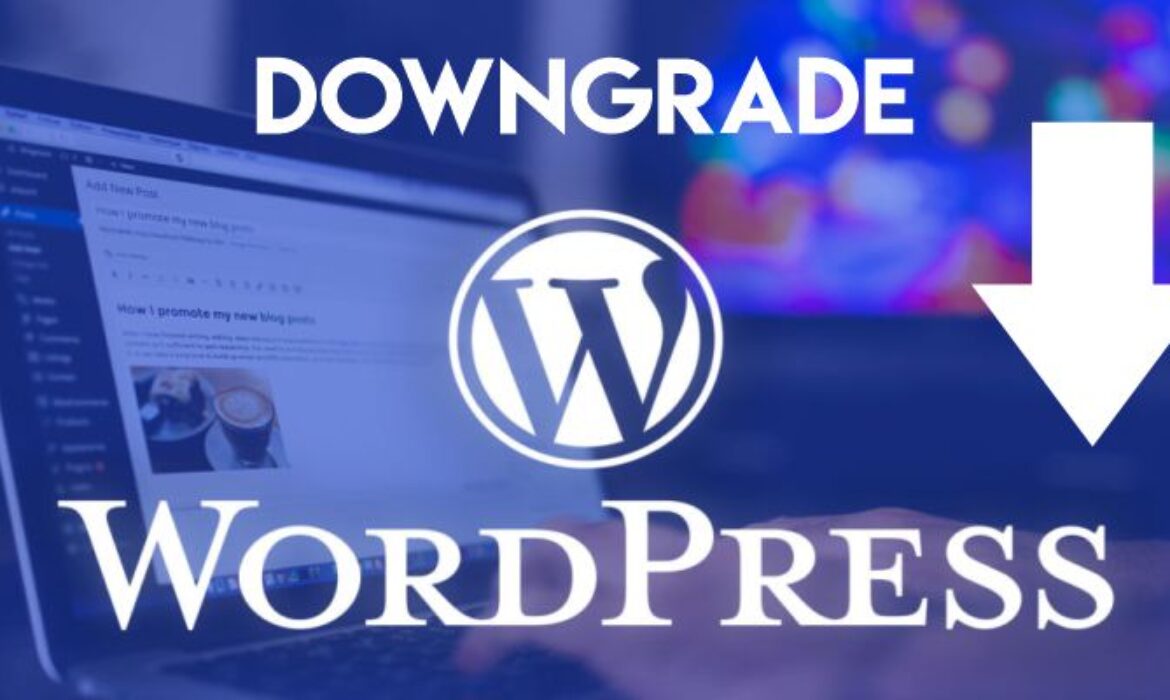 Downgrade WordPress