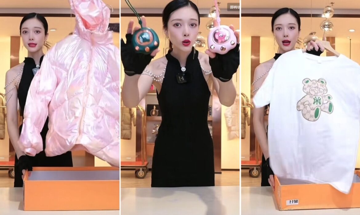 Vendedora chinesa viraliza mostrando produtos por apenas 3 segundos em lives
