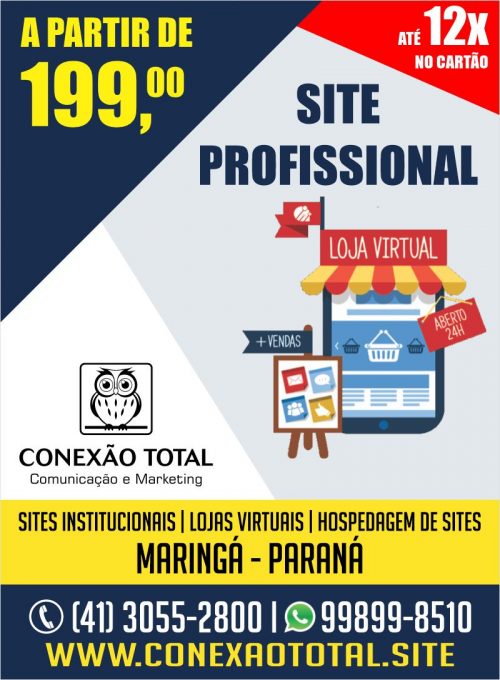 Criação de sites em Maringá - Loja Virtual - Hospedagem